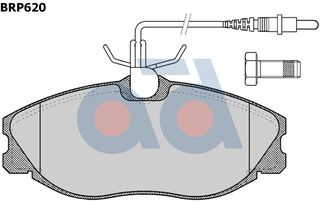 ΣΕΤ ΤΑΚΑΚΙΑ ΦΡ.ΕΜ.PEUGEOT 406 ΚΑΙΝ. AD INTERNATIONAL BRP620 CITROEN XSARA CITROEN ZX PEUGEOT 306 PEUGEOT 406