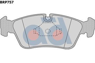 ΣΕΤ ΤΑΚΑΚΙΑ ΕΜ.BMW E46 98- ΚΑΙΝ. AD INTERNATIONAL BRP757 BMW 3