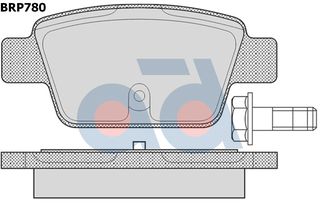 ΣΕΤ ΤΑΚΑΚ. ΟΠΙΣΘ. FIAT STILO ΚΑΙΝ. AD INTERNATIONAL BRP780 ALFA ROMEO MITO FIAT MULTIPLA FIAT STILO LANCIA DELTA