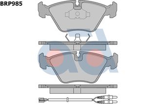 ΣΕΤ ΤΑΚΑΚΙΑ ΦΡΕΝΩΝ PEUGEOT ΚΑΙΝ. AD INTERNATIONAL BRP985 AUDI 200 AUDI COUPE CITROEN XM PEUGEOT 605