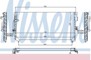 ΣΥΜΠΥΚ LANDCRUISER 91-93 ΚΑΙΝ. NISSENS 94187 TOYOTA LAND