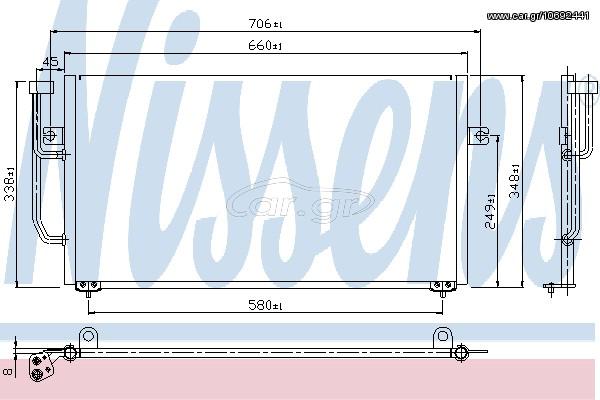 ΣΥΜΠΥΚ VOLVO S40 A/T   95- ΚΑΙΝ. NISSENS 94306 MITSUBISHI CARISMA MITSUBISHI SPACE VOLVO S40 VOLVO V40