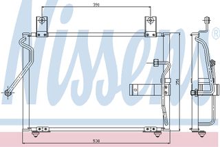 ΣΥΜΠΥΚΝΩΤΗΣ KIA SEPHIA II 96- ΚΑΙΝ. NISSENS 94415 KIA SEPHIA