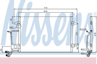 ΣΥΜΠΥΚΝΩΤΗΣ VW PASSAT 97- ΚΑΙΝ. NISSENS 94594 AUDI A4 VW PASSAT