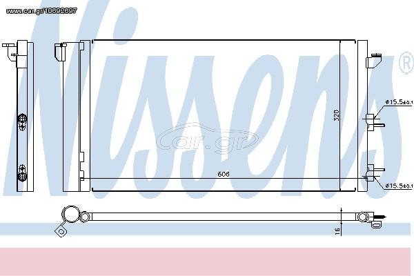 ΨΥΓΕΙΟ A/C FIAT PANTA ALL 03- ΚΑΙΝ. NISSENS 94670 FIAT PANDA