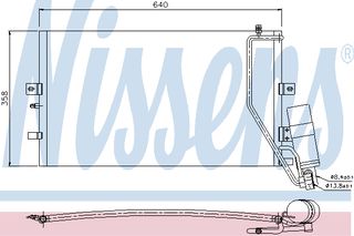 ΣΥΜΠΥΚΝΩΤΗΣ SAAB 9-5 02- ΚΑΙΝ. NISSENS 94862 SAAB 9-5