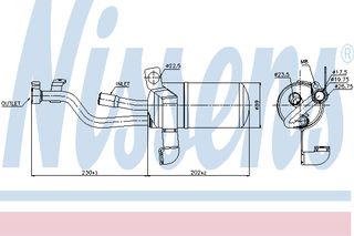 ΞΗΡΑΝΤΗΡΑΣ FOCUS C-MAX 03- ΚΑΙΝ. NISSENS 95449 FORD C-MAX FORD FOCUS