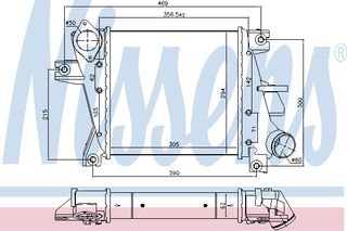 INTERC NISSAN X-TRAIL TD 05-07 ΚΑΙΝ. NISSENS 96407 NISSAN X-TRAIL