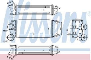 INTERC PEUGEOT 308 1.6 HDI 09- ΚΑΙΝ. NISSENS 96514 CITROEN BERLINGO CITROEN C4 CITROEN DS4 CITROEN DS5 PEUGEOT 3008 PEUGEOT 308 PEUGEOT 5008 PEUGEOT PARTNER