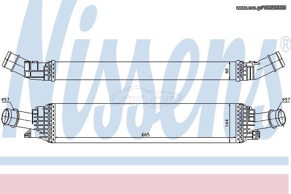 INTERCOOLER AUDI Q5  07- ΚΑΙΝ. NISSENS 96567 AUDI A4 AUDI A5 AUDI A6 AUDI A7 AUDI Q5