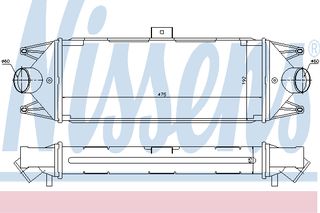 INTERCOOLER IVECO DAILY 2,8 TD ΚΑΙΝ. NISSENS 96727 IVECO DAILY