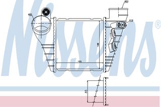 INTERC A3 1,8 TURBO-1,9 TDI ΚΑΙΝ. NISSENS 96847 AUDI A3 SEAT LEON SEAT TOLEDO SKODA OCTAVIA VW BORA VW GOLF