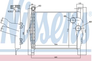 INTERCOOLER MERCEDES ATEGO 97- ΚΑΙΝ. NISSENS 96970 MERCEDES-BENZ ATEGO