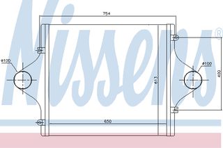 INTERCOOLER MAN 90 86- ΚΑΙΝ. NISSENS 96991 MAN F