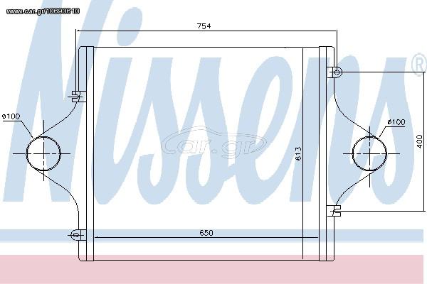 INTERCOOLER MAN 90 86- ΚΑΙΝ. NISSENS 96991 MAN F