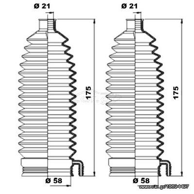 ΣΕΤ ΦΟΥΣΚΑ ΚΡΕΜ.C5 01-08 ΚΑΙΝ. MOOG K150225 CITROEN C5 PEUGEOT 607