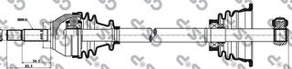 ΗΜΙΑΞΩΝΙΟ ΑΡ. R19 1.4 92-95 ΚΑΙΝ. GSP 250001 RENAULT 19