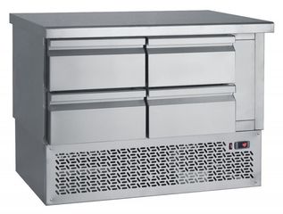 Ψυγείο Πάγκος Συντήρηση με 4 συρτάρια GN με ψυκτικό μηχάνημα κάτω 1.10 m