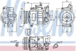 Συμπιεστής, συστ. κλιματισμού 1.8t audi nissens eautoshop.gr ΚΑΙΝΟΥΡΙΟΣ ΟΧΙ ΑΝΑΚΑΤΑΣΚΕΥΗ