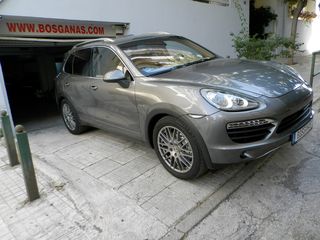 Porsche Cayenne 2011 hybrid panorama Μπεζ Δερμα Full Service History bosganas