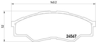 Τακάκια TOYOTA HILUX  MDB2915, FBP1276