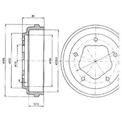 ΤΑΜΠΟΥΡΟ TRANSIT 100  86-91 LOCKHEED ΚΑΙΝ. DELPHI BF292 FORD P FORD TRANSIT