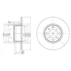 ΔΙΣΚΟΠΛΑΚΑ LADA 1200/1300 LOCKHEED ΚΑΙΝ. DELPHI BG2176 LADA 1200-1500 LADA 1200-1600 LADA NOVA LADA TOSCANA