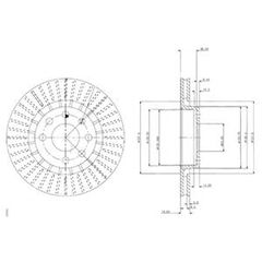 ΔΙΣΚΟΠΛΑΚΑ VECTRA 1.8i 92- LOCKHEED ΚΑΙΝ. DELPHI BG2636 OPEL ASTRA OPEL COMBO OPEL CORSA OPEL TIGRA OPEL VECTRA