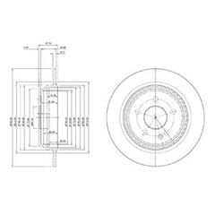 ΔΙΣΚΟΠΛΑΚΑ ΟΠ.VITO 03- DELPHI ΚΑΙΝ. DELPHI BG3969 MERCEDES-BENZ VIANO MERCEDES-BENZ VITO