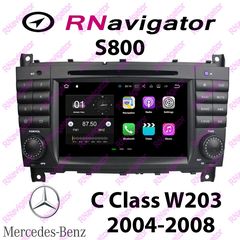 Mercedes Benz C Class W203 2004-2008 - RNavigator S800 - RN8MBC3 - 7'' OEM ΕΡΓΟΣΤΑΣΙΑΚΕΣ ΟΘΟΝΕΣ με Mirror Link και Wi-Fi- ANDROID 7.1.2 - Caraudiosolutions.gr 