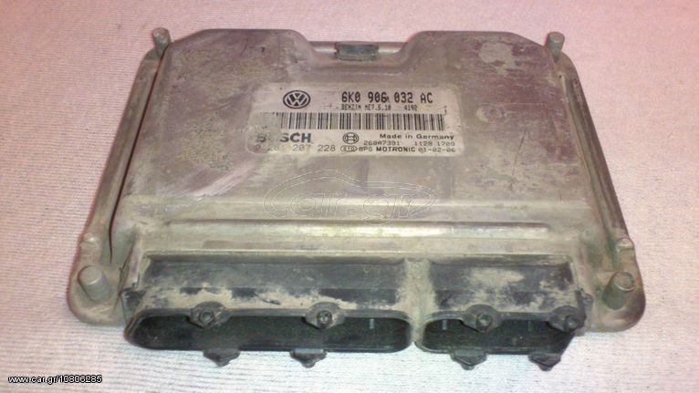 Audi Skoda Seat Volkswagen.// ΕΓΚΕΦΑΛΟΣ BOSCH 6K0906032AC \\  Γ Ν Η Σ Ι Α-ΚΑΛΟΜΕΤΑΧΕΙΡΙΣΜΕΝΑ-ΑΝΤΑΛΛΑΚΤΙΚΑ 