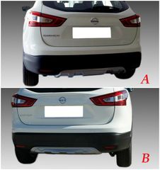 Nissan Qashqai '13 front & rear diffuser-thumb-2