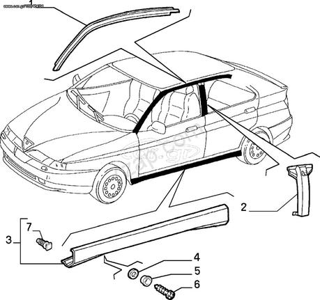 Alfa Romeo 146, σπόιλερ δεξί, καινούργιο, γνήσιο- 112979599