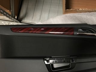 Ταπετσαρία πόρτας αριστερή (οδηγού) για Opel Astra H 5θυρο ή Station Wagon. Χρώμα ανθρακί με ξύλινη διακόσμηση-thumb-1