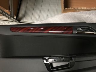 Ταπετσαρία πόρτας αριστερή (οδηγού) για Opel Astra H 5θυρο ή Station Wagon. Χρώμα ανθρακί με ξύλινη διακόσμηση-thumb-3