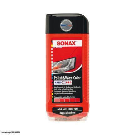 SONAX Γυαλιστικό με κερί & χρώμα κόκκινο Nano 250ml