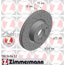 Σετ Δισκόπλακες εμπρός τρυπητες BMW ZIMMERMANN Z 3494.52