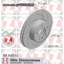 Σετ Δισκόπλακες εμπρός τρυπητες BMW ZIMMERMANN Z 3403.52