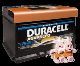 Μπαταρία Αυτοκινήτου Duracell DA62 κλειστού τύπου 62Ah (ΕΩΣ 6 ΑΤΟΚΕΣ ή 60 ΔΟΣΕΙΣ)