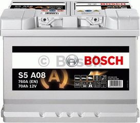 Μπαταρία BOSCH 0092S5A080 S5 AGM START/STOP S5A08 70AH 760EN (ΕΩΣ 6 ΑΤΟΚΕΣ ή 60 ΔΟΣΕΙΣ)