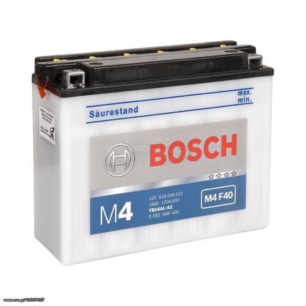 Μπαταρία Μοτοσυκλέτας Bosch YB16AL-A2 Ανοιχτού Τύπου 0092M4F400 (ΕΩΣ 6 ΑΤΟΚΕΣ ή 60 ΔΟΣΕΙΣ)