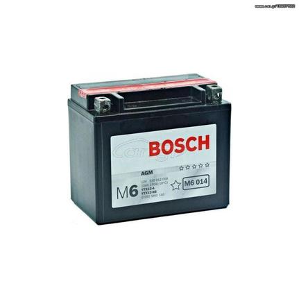 Μπαταρία Μοτοσυκλέτας Bosch M6014 AGM YTX12-BS 12V 10AH 150EN (ΕΩΣ 6 ΑΤΟΚΕΣ ή 60 ΔΟΣΕΙΣ)