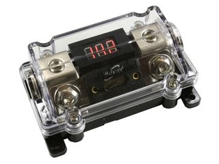 Ασφαλειοθήκη Hollywood ANHX 1R απο 100 Α έως 400 Α  με  volt meter για 4 ή 0 gauge καλώδιο. by dousissound