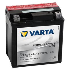 Varta Powersports AGM 6Ah (YTX7L-BS / YTX7L-4) ΜΠΑΤΑΡΙΑ ΜΟΤΟΣΥΚΛΕΤΑΣ (ΕΩΣ 6 ΑΤΟΚΕΣ ή 60 ΔΟΣΕΙΣ)