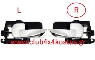NISSAN QASHQAI 80670-JD000 ΛΑΒΗ ΕΣΩΤΕΡΙΚΗ NISSAN QASHQAI '06- ΧΡΩΜΙΟ (ΜΕ ΦΠΑ)
