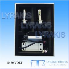 ΛΑΜΠΕΣ ΦΑΝΑΡΙΩΝ LED  Η7-Η1-Η3   10V-30V 2400LM  (SET)-thumb-1