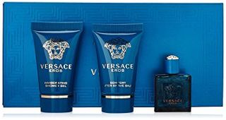 VERSACE Eros mini SET Pour Homme: EDT 5ml + aftershave balm 25ml + shower gel 25ml