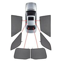 AUDI A3 (Typ 8P) 3D 03-12 Κουρτινάκια Μαρκέ CarShades Μόνο για Πίσω