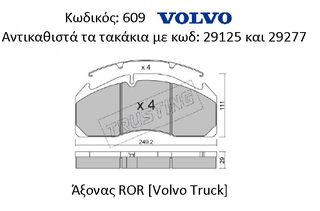 ΤΑΚΑΚΙΑ (ΠΛΗΡΕΣ ΣΕΤ ΑΞΟΝΑ) VOLVO FH (WVA: 29125 & 29277) [ΤΙΜΗ ΜΕ ΦΠΑ]