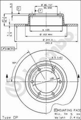 ΔΙΣΚΟI ΦΡΕΝΩΝ CITROEN AMI-2CV ΚΑΙΝ. BREMBO 08174110 CITROEN 2 CITROEN ACADIANE CITROEN AMI CITROEN DYANE CITROEN MEHARI